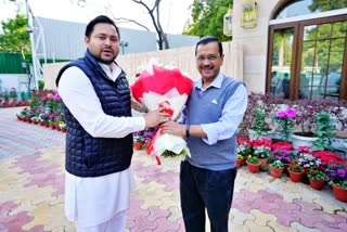 Tejashwi Meets Arvind Kejriwal