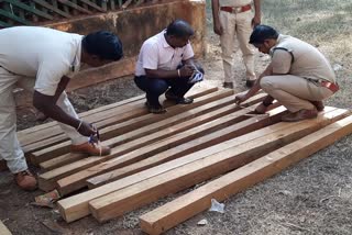 Teak chiran seized in Dantewada