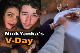 riyanka Chopra and Nick Jonas celebrated Valentine's Day