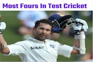 Test Cricket Fours Record