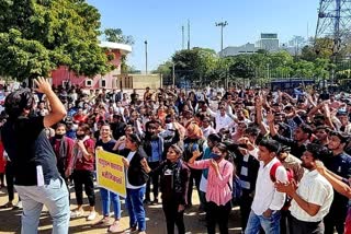 Jobless Youths Protest in Jaipur