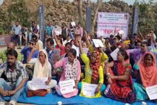 Road traders protest against GMC eviction in Sachal Guwahati