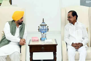 Bhagwant Mann visit Hyderabad to study the irrigation reforms of Telangana