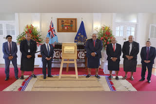 EAM S Jaishankar jointly inaugurates Solarization of the State House in Fiji