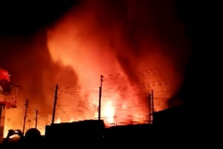 fire breaks out at Chowk Bazaar in Assam