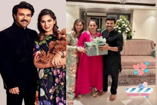 ram charan wife upasana baby shower photos