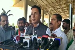 Randeep Singh Surjewala spoke at a press conference.