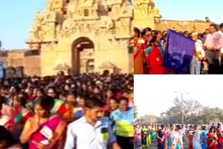 2000 women are participated Saree Walkathon