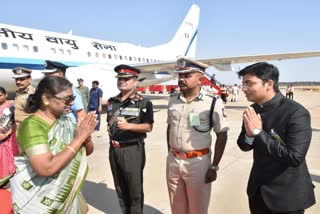 கோவை வந்தடைந்தார் குடியரசுத் தலைவர் திரௌபதி முர்மு