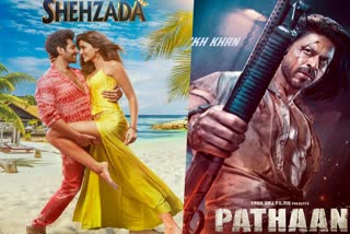Pathaan continues to rule box office  Pathaan  Shehzada release  SRK movie shows increased despite Shehzada release  SRK movie shows increased  SRK movie  SRK  പഠാന്‍ ബോക്‌സ്‌ ഓഫീസിനെ തൊടാതെ ഷെഹ്‌സാദ  പഠാന്‍ ബോക്‌സ്‌ ഓഫീസ്‌  ഷെഹ്‌സാദ  പഠാന്‍  Pathaan is still going strong at the box office  Exhibitors have increased Pathaan shows  Pathaan to retain a hold at the box office  Pathaan Shehzada marketing tricks  Pathaan enjoyed the benefits of a solo release  Shehzada opening day ticket offer  Shah Rukh Khan came back to big screen after Zero  Pathaan gross collection  Pathaan will cross Bahubali Hindi record  പഠാന്‍ സോളോ റിലീസ്  ഷാരൂഖ് ഖാന്‍  കാര്‍ത്തിക് ആര്യന്‍