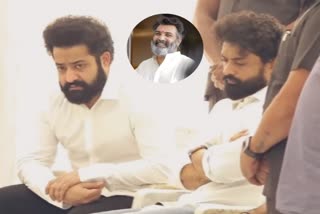 Actors Jr ntr and kalyan ram pay tribute to nandamuri taraka ratna