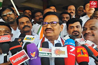 KS Alagiri said under BJP rule Adani has grown and the country has fallen