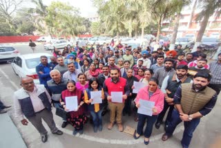 Chandigarh Teachers Protest