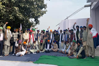 Farmers' Rail Roko Andolan in Gurdaspur on February 22