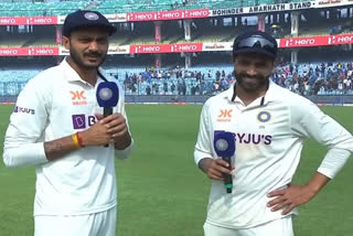 Ind vs Aus 2nd Test Match : Jadeja's interesting answers to Akshar's questions