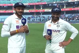 team-india-all-rounder-ravindra-jadeja-interview-with-axar-patel-after-ind-vs-aus-2nd-test-match-delhi-border-gavaskar-trophy-2023