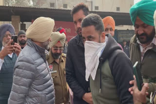 Moga police presented gangster Sukhpreet Budha in the court