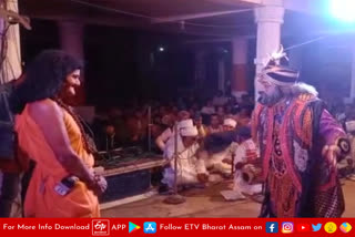 Bhauna performance by old people in Jorhat