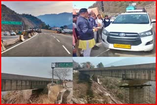 Four lane viaduct bridge on Kalka Shimla NH