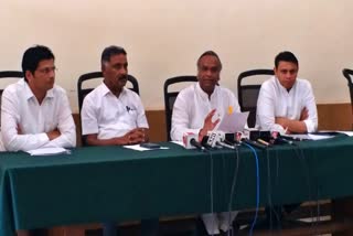 Priyanka Kharge spoke at a press conference.