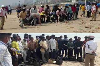 Beach cleaning punishment