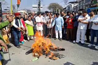 Congress Protest in Uttarakhand