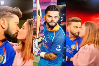 Lady Fan Lip Kiss To Virat Kohli