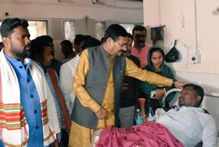 Panchayat volunteers injured in lathicharge