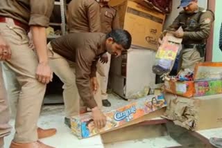 Police Raid in Firecrackers godowns