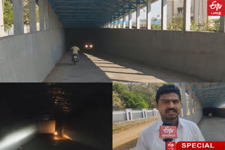 Public demand to install electric light in dark railway tunnel