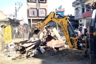 bulldozer runs on buffalo stable in haldwani