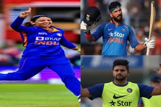 Yuvraj Singh and Suresh Raina Support Harmanpreet Kaur