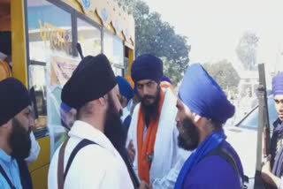 Waris Punjab leader Amritpal Singh left for Ajnala from village Jallupur Khera
