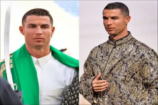 Cristiano Ronaldo: સાઉદી અરેબિયાના સ્થાપના દિવસે રોનાલ્ડોએ અરેબિયન કલરના પોશાક પહેરી આપી હાજરી