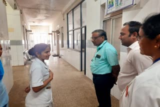 DHO visited the Hospital and inspected