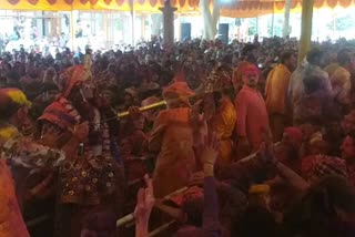 गोकुल रमणरेती आश्रम  में होली महोत्सव समापन