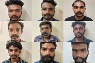 pta arrest  Nine Accused arrested for killing woman  Enadimangalam case  വീട്ടമ്മയെ തലക്കടിച്ച് കൊന്ന കേസ്  സുജാത വധക്കേസില്‍ ഒന്‍പത് പേര്‍ അറസ്റ്റില്‍  ഏനാദിമംഗലം  kerala news updates  latest news in kerala