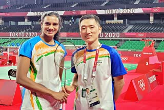 PV Sindhu and Park Tae Sang  PV Sindhu  Park Tae Sang  PV Sindhu coach  PV Sindhu latest news  पीवी सिंधु और पार्क ताए सैंग  पीवी सिंधु  पार्क ताए सैंग  पीवी सिंधु कोच पार्क ताए सैंग