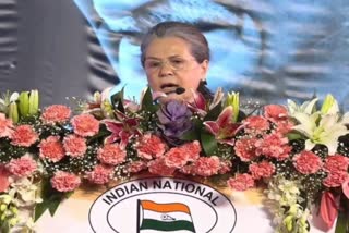 Sonia Gandhi on plenary session