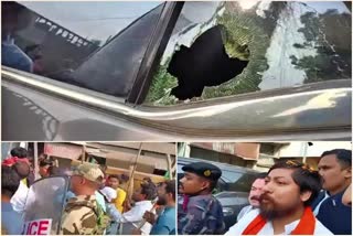 Attack on convoy of Nisith Pramanik