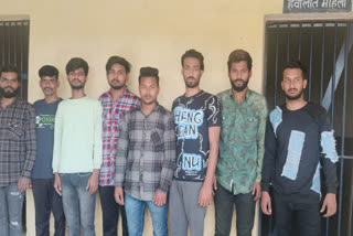 planning of robbing petrol pump in Kota, police arrested 8 miscreants