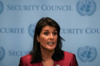 US Republican Party Presidential candidate Nikki Haley