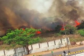 Fire accident in Hubli Airport premises