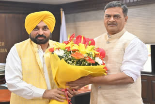 CM Bhagwant Mann meeting with Union Power Minister RK Singh