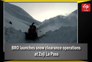 BRO launches snow clearance operations at Zojila Pass
