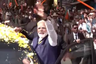 PM Modi roadshow in Karnataka