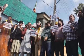 BJP holds protest in Srinagar against killing of minorities in Kashmir
