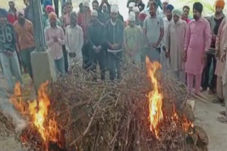 Gangster Manmohan Mohana was cremated in the village of Mansa