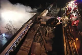 Fiery train crash