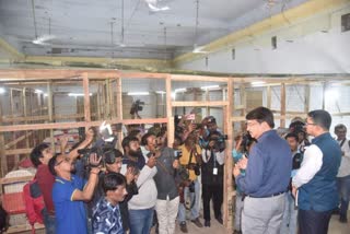 Chief Electoral Officer of Tripura Kiran Gitte visits one Counting Centre in Agartala